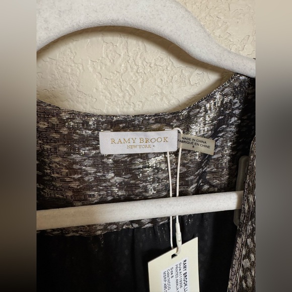 Ramy Brook Printed Amalia‎ Dress Size 8 NEW Glitter - Picture 7 of 8